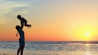 pic for Mother And Child On Beach 